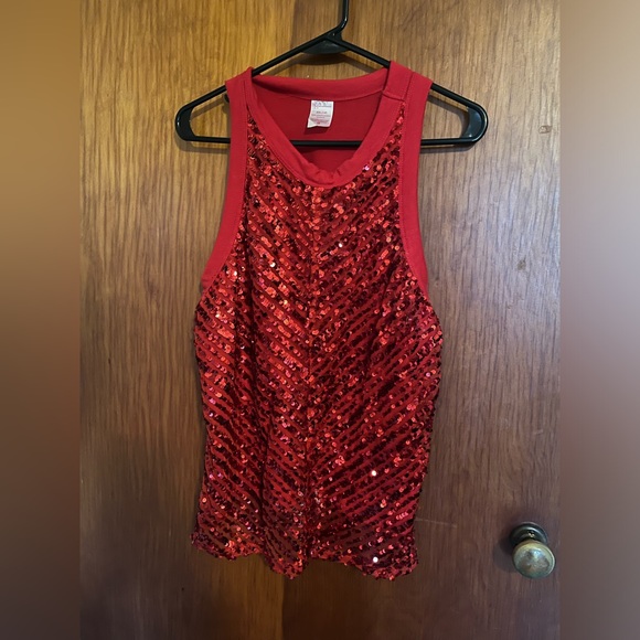 Red Sparkly Tank (Bin 1) - Picture 1 of 3